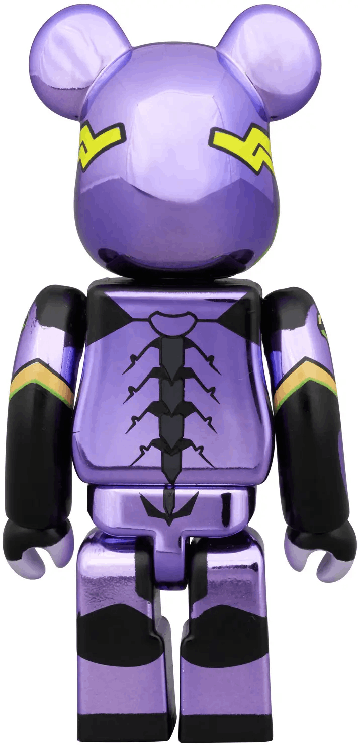 Medicom Toys BE@RBRICK 100% Evangelion Unit-01 Metallic Ver. & Mark.13 Metallic Ver. 2PCS Set