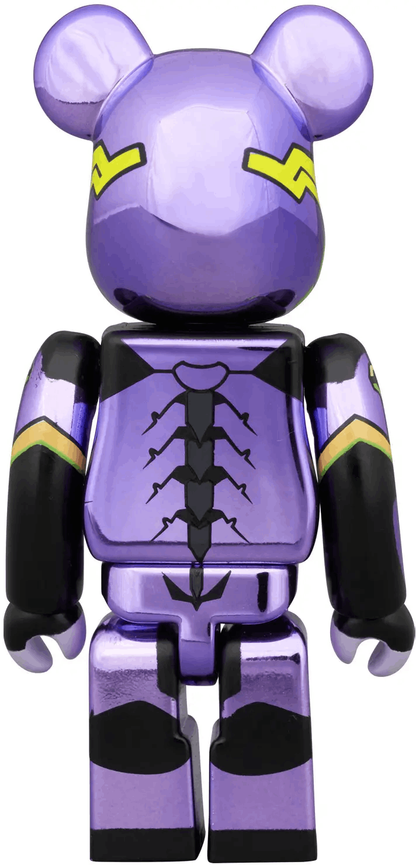 Medicom Toys BE@RBRICK 100% Evangelion Unit-01 Metallic Ver. & Mark.13 Metallic Ver. 2PCS Set