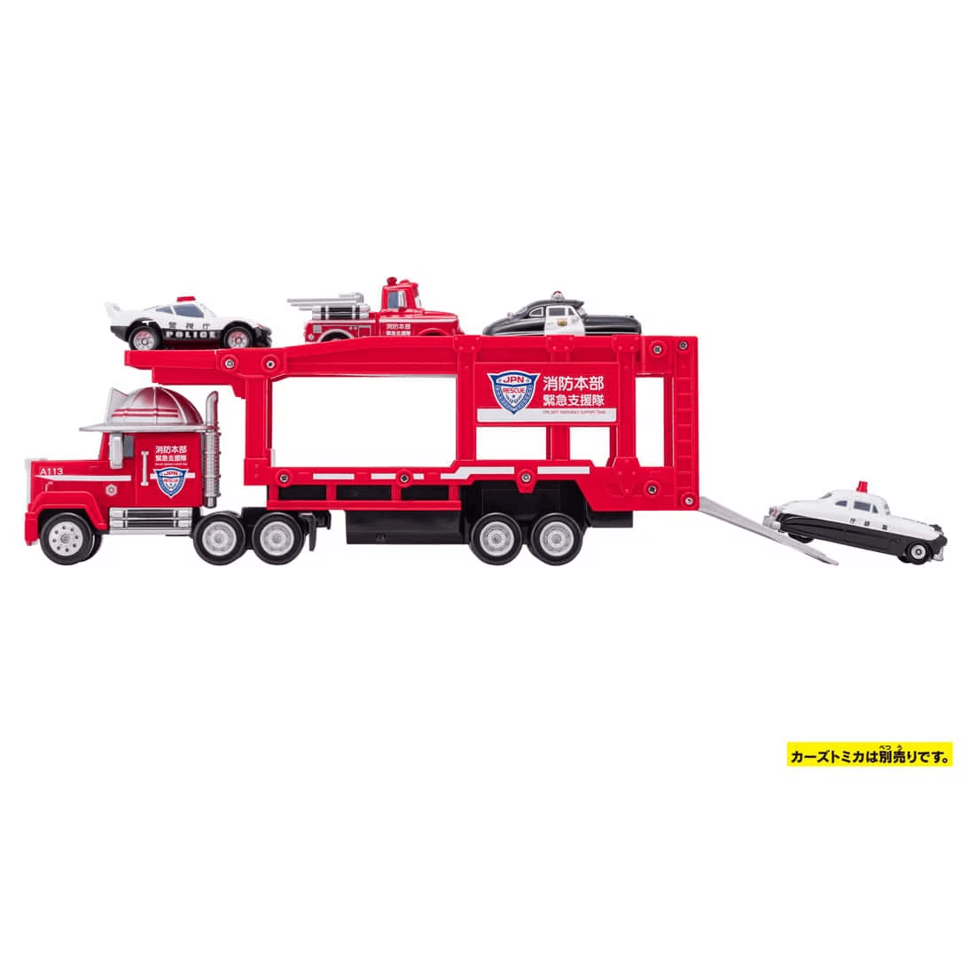Takara Tomy TOM-CAR Disney Cars Tomica Carrier Car Mack JPN Rescue Ty 24