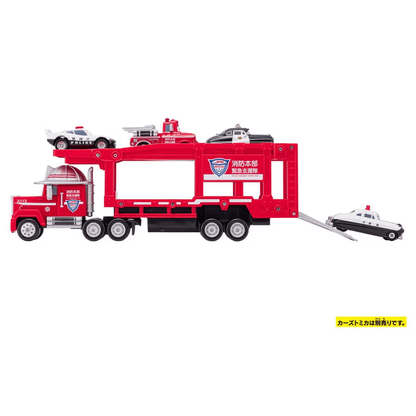 Takara Tomy TOM-CAR Disney Cars Tomica Carrier Car Mack JPN Rescue Ty 24