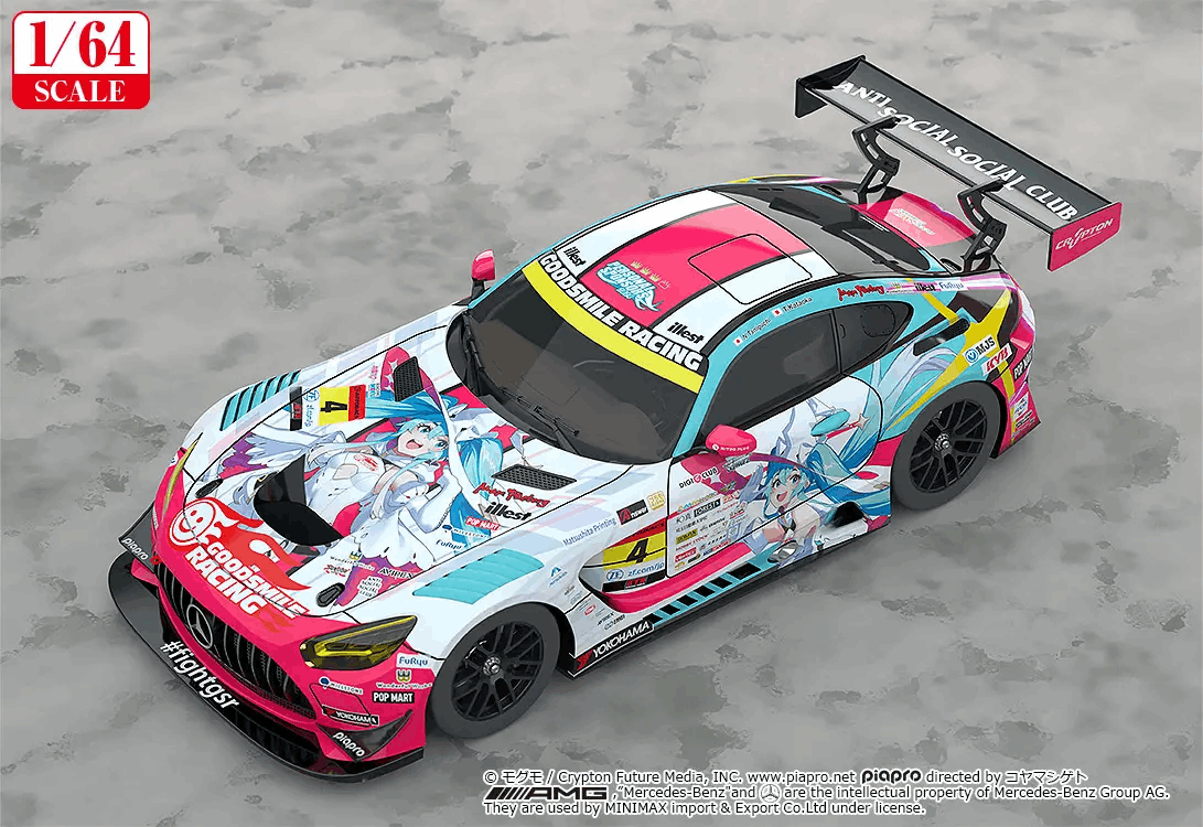 Good Smile Racing 1/64 Good Smile Hatsune Miku AMG 2024 Season Opening Ver. (Hatsune Miku GT Project) (Rerelease)