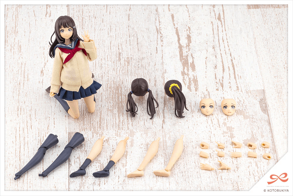 Kotobukiya SOUSAISHOJOTEIEN KIRU PLA Madoka Yuki TOUOU HIGH SCHOOL WINTER CLOTHES 1/10 Plastic Model Kit