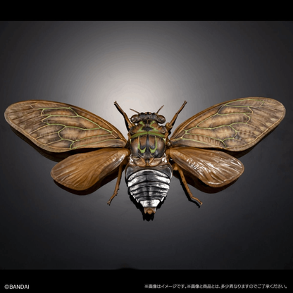 Bandai Capsule Toy [GOL] THE DIVERSITY OF LIFE ON EARTH CICADA 02 LARGE BROWN CICADA DISPLAY STAND SET
