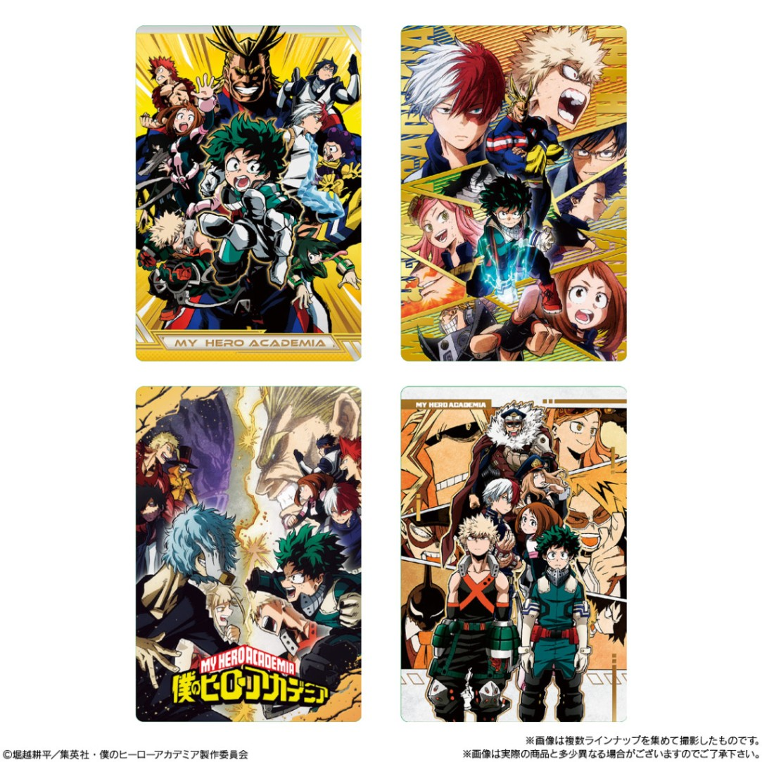Bandai Candy Toy  My Hero Academia anime card soft cookies