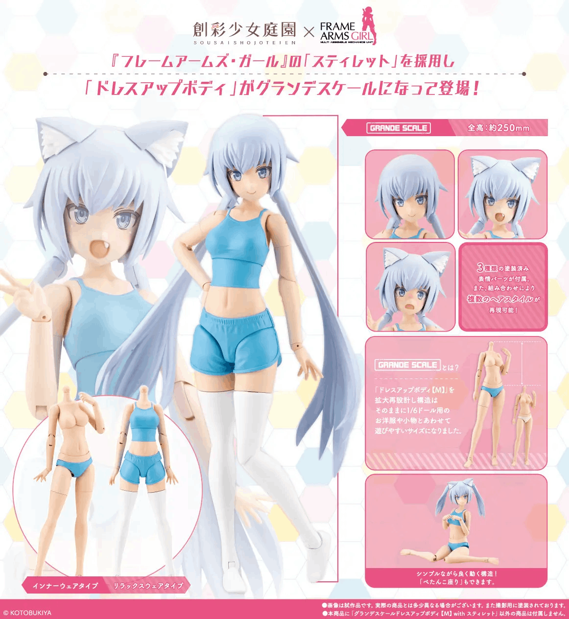 Kotobukiya SOUSAISHOJOTEIEN GRANDE SCALE DRESS UP BODY [M] with STYLET Non Scale Plastic Model Kit