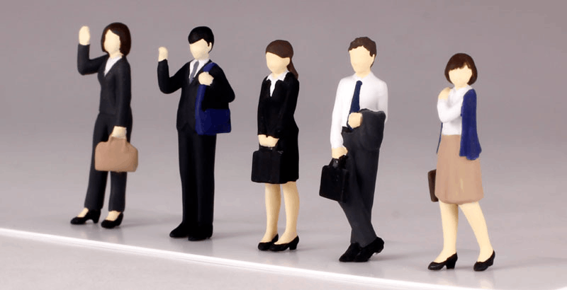 PLUM PMOA 1/80 Super Mini Figure2 Expert Company Employee Set
