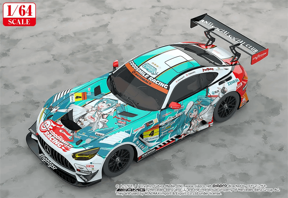 Good Smile Racing 1/64 Good Smile Hatsune Miku AMG 2023 Season Opening Ver. (Hatsune Miku GT Project) (Rerelease)