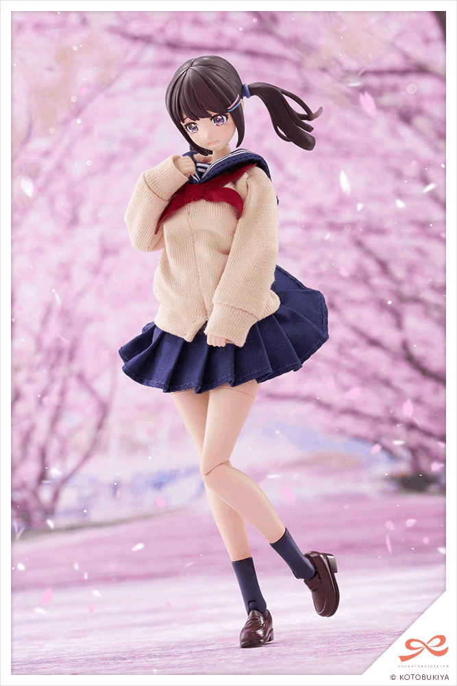 Kotobukiya SOUSAISHOJOTEIEN KIRU PLA Madoka Yuki TOUOU HIGH SCHOOL WINTER CLOTHES 1/10 Plastic Model Kit