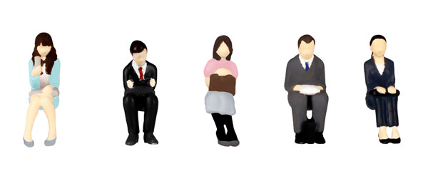 PLUM PMOA 1/80 Scale super minifigure series9 That Day's Office Worker Set 2