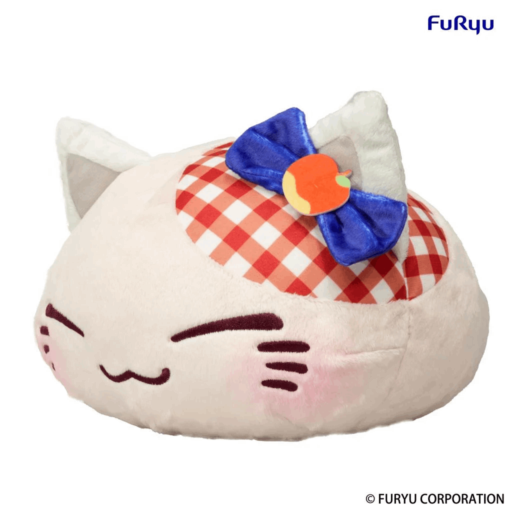 Furyu Nemuneko Cat Fruit Big Plush Toy -Apple-