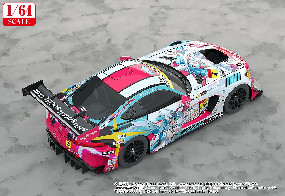 Good Smile Racing 1/64 Good Smile Hatsune Miku AMG 2024 Season Opening Ver. (Hatsune Miku GT Project) (Rerelease)
